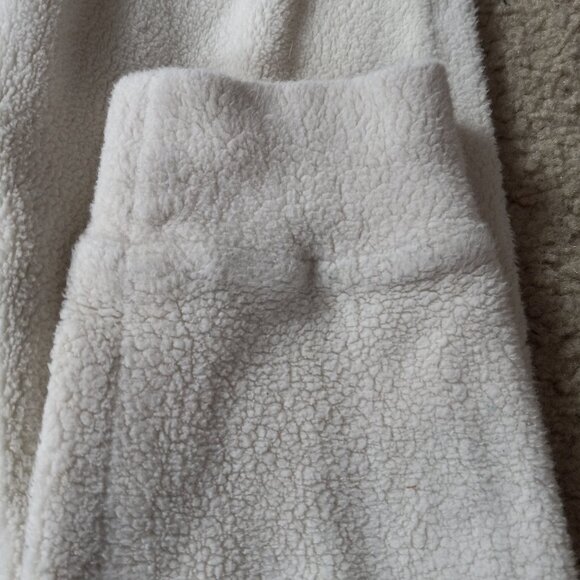 Organic cotton sherpa sleeper for toddlers, size 4T-5T. Made in USA! - Picture 6 of 12